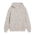 thumbnail image 2 of Sevevn Girls' Leopard Print Hoodie Sweatshirt Long Sleeve Pullover Hooded Top with Ribbed Cuffs and Hem, Cute Casual Graphic Printed Sweatshirt for Kids Everyday School Travel and Outdoor Wear, 2 of 5