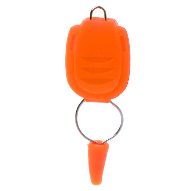Hebilla de sujeción para carrete de baitcasting, tope de sujeción, clip de sujeción, accesorio para pesca, color naranja