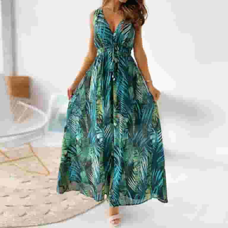 海外輸入 インボイス OJSFQUFP Summer Women Green Dresses Women Lauren Ralph Clothing