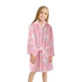 thumbnail image 3 of Ydojg Cute Bathrobe For Toddler Girls Winter Long Sleeve Cartoon Rabbit Bear Wear Hooded Clothes For 4-5 Years, 3 of 7