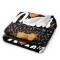 thumbnail image 2 of Kll Fleece Blanket Plush Throw Blanket Black Woman With Crown Character,Queen Girl,Soft Fuzzy Cozy Flannel Blanket For Couch Sofa Bed.(60"X50"), 2 of 9
