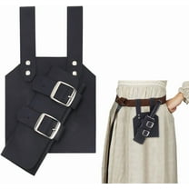 Back Sword Holster 6.1x10.28 Inch PU Leather Sword Bag Sword Carry Bag with Alloy Fencing Sheath Sword Storage Bag Sword Carry Case for Samurai Cosplay Costume Party Black Coconut Brown