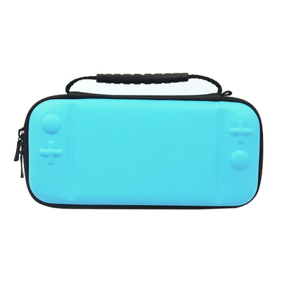 Cover Carrying Bag Travel Pouch Slim Protective Case with 8 Game Cartridges for Switch Lite (Blue)