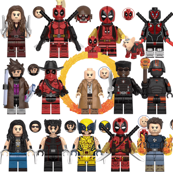 16PCS Minifigures Spider Movies Building Blocks, Creative Puzzle Toys for Children Christmas Gift Birthday Present