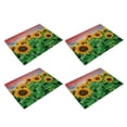 thumbnail image 1 of 4 Pcs Ensemble de table Isolant Thermique Tournesol Créatif, simple et Antidérapant, 1 of 5