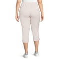 thumbnail image 5 of JMS Just My Size by Hanes Women's Plus Snap Hem Pull On Cropped Pants, 23" Inseam, Sizes 0X-4X, 5 of 6