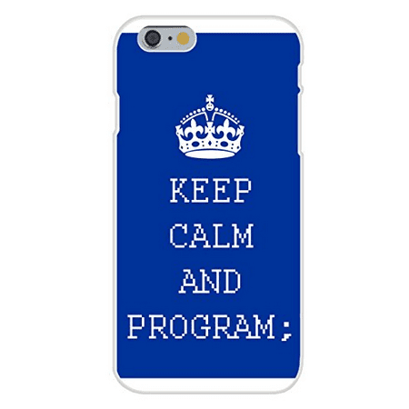 Apple iPhone 6+ (Plus) Custom Case White Plastic Snap On - Keep Calm and (Best Iphone Buyback Program)