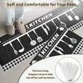 thumbnail image 4 of Non Slip Kitchen Mat Rugs Set 2 Pieces,Non Skid Washable Kitchen Rugs and Mats, Comfort Standing Mats for Home Kitchen Entrance Door Mat (17"*29"+17"*47", Coffee time), 4 of 6