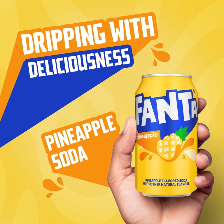 Fanta Pineapple Soda, 12 fl oz Cans, 12 Pack photo 7