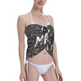 thumbnail image 4 of Bingfone I love Math Women's Sarong Swimsuit Cover Ups Bathing Suit Coverups Chiffon Beach Wrap Skirts, 4 of 7