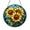 Acrylic 3.5 Inch, variant on Stained Glass Sunflower Window Hanging, Colorful Circular Window Decor, Nature Inspired Home Accent, Unique Gift Idea