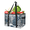 Multicolor 2, variant on ADECORIVY Winter City Reusable Grocery Bags, Foldable Shopping Bags for Groceries with Handles, Large Grocery Tote for Kitchen, Market, Car, Trunk, Picnic