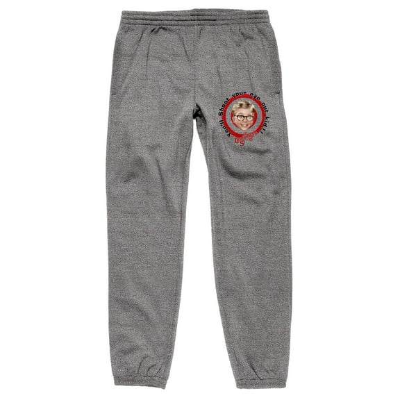 A Christmas Story You'll Shoot Your Eye Out Kid Men's Athletic Heather Sweatpants-XXL