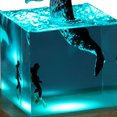 thumbnail image 3 of Adorno Cubo Ballena Marina Resina Con para La Habitación Del (luz Fuera Del Agua), 3 of 9