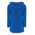 thumbnail image 5 of UACY Teen Girls Fuzzy Hoodies Cute Sherpa Plush Pullover Hooded Sweatshirts Kids Plain Soft Fleece Winter Sweater Outwear (Dark Blue, 9-10 Years), 5 of 5