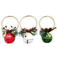 thumbnail image 1 of Juego de 3 campanas navideñas para árbol de Navidad, adorno para puerta delantera de jardín, fiesta en casa, 1 of 5