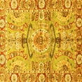 thumbnail image 1 of Ahgly Company Indoor Square Abstract Yellow Modern Area Rugs, 5' Square, 1 of 4