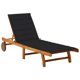 thumbnail image 1 of Reposera Casafoyer para Patio en Madera Maciza de Acacia con Cojín, 1 of 5