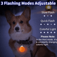 thumbnail image 4 of Luz LED de seguridad para perros, luces LED con clip para perros con 3 modos de luz para caminar y acampar de noche, 4 of 5