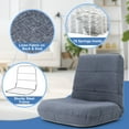 thumbnail image 5 of Pellebant  Gaming Chair Folding Adjustable Sofa, Bluish Gray, 5 of 8