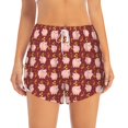thumbnail image 4 of Lsque Cute Pig with Coins Printed Women's Running Shorts with Liner Pockets,Elastic Quick Dry Workout Athletic Gym Yoga Shorts,Womens High Waist Shorts-Large, 4 of 9