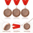 thumbnail image 3 of Uxcell Award Medals, Place Winner Medals with Yellow Neck Ribbon Prize Medal for Competitions Bronze, 3 of 7