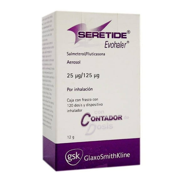 Seretide Evohaler Evohaler 25 µg/125 µg aerosol por inhalación 120 dosis
