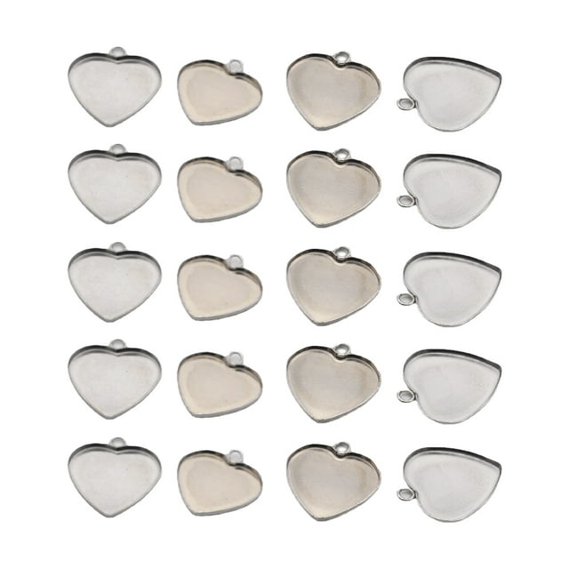 sweethay 100 Uds colgante con forma de cabujón Base bisel colgantes DIY collares románticos combinables con todo cinabrio accesorios de Ropa, zapatos y accesorios Miscelánea 31*31mm