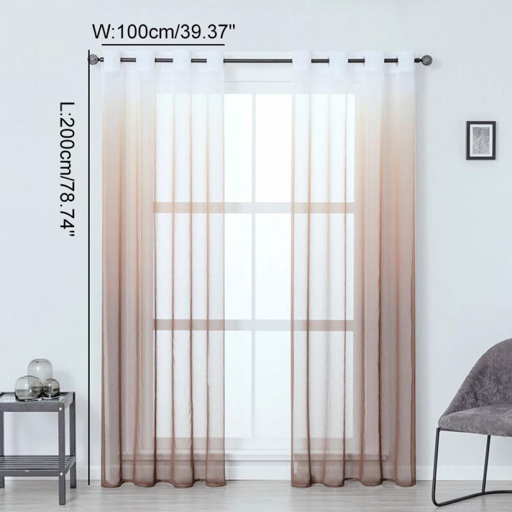 1PC Window Screening Eyelet Style Elegant Design Functional Living Room Curtains 