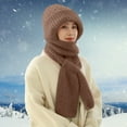 thumbnail image 3 of Integrated Winter Warm Knitted Scarf Cap with Windproof Ear for Cold Weather Outdoor Activities, 3 of 3