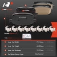 thumbnail image 5 of A-Premium Front and Rear Ceramic Disc Brake Pads Set Compatible with Ford Models - Explorer 2020 2021 2022 2023, 8 Pcs, 5 of 5