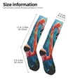 thumbnail image 2 of Balery Romantic Flamingo Pair Calcetines novedosos Calcetines deportivos Calcetines hasta la rodilla Calcetines de algodón Calcetines originales y geniales, 2 of 6