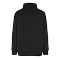 thumbnail image 5 of WEAIXIMIUNG Sweat à Capuche Zippé pour Femmes Léger Pull Uni Col en V Sans Capuche Manches Longues, 5 of 5