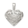 thumbnail image 1 of Sterling Silver Filigree Heart Charm, 1 of 3