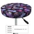 thumbnail image 2 of Dreamy Jellyfish Print Round Bar Stool Seat Covers, Elastic Round Chair Cover Stool Seat Slipcover Bar Stool Cushions Round Pad for 12-14 inch, 2 of 5