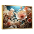 thumbnail image 2 of Designart "Symphony Of Underwater Florals" Coastal Coral Under Water Floater Framed Wall Art Living Room, 2 of 5