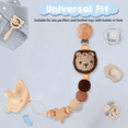 thumbnail image 4 of Pacifier Clip, Cute Animal Pacifier Holder Clip for Boys and Girls, Most Pacifiers, Baby Teethers, Baby Shower and Baby Essentials (Lion), 4 of 5