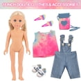 thumbnail image 2 of Doll Playset Ecore Fun Girl de 18 pulgadas con 8 accesorios para niños, 2 of 8