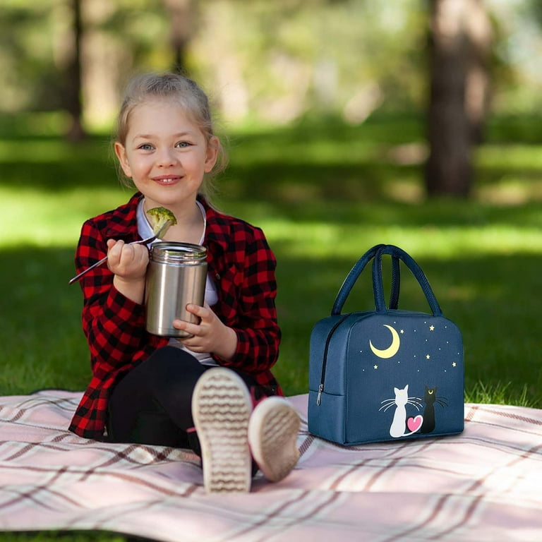 canvas insulated bento bag heat insulation thick tote bag hand carry large capacity lunch box bag insulation bags insulated womens lunch bag with containers and water bottle womens large lunch bags