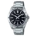 thumbnail image 1 of Casio Standard Analog Stainless Steel Black Dial Quartz MTP-B155D-1E Men's Watch, 1 of 3