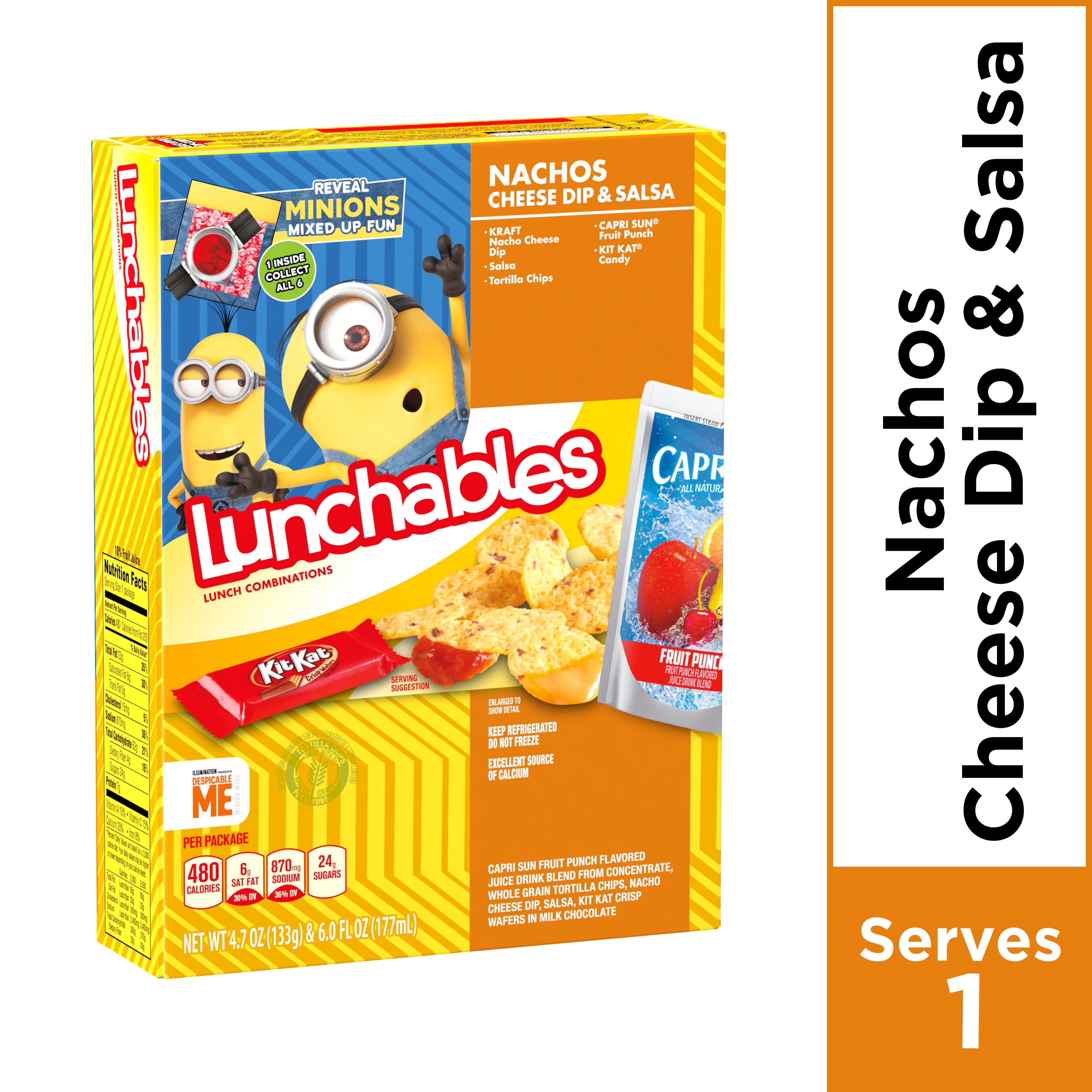 Lunchables Lunch Combinations Nacho Cheese Dip & Salsa, 10.7 oz Box