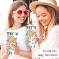 thumbnail image 5 of Sister Gifts from Sister Birthday Gift Ideas Sunflower Tumbler 20 Oz With Lid Flower Stainless Steel Insulated Theme Coffee Travel Floral Mug Cup Drinking Glasses For sister, 5 of 6