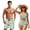 Avocado Green, variant on Couple Swimsuits Matching Set 250th USA Flag Bikini Women's Twist Front Swimwear Sets Mens Swim Trunks Matching Bathing Suits for Couples Tummy Control High Waisted Swimwear Woman S