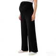 thumbnail image 5 of OGLCCG Women's Maternity Wide Leg Pants Over The Belly Pregnancy Lounge Pants Summer Thin Soft Stretchy Loose Fit Long Trousers, 5 of 6