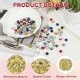 thumbnail image 3 of Uxcell Rhinestone Beads for Jewelry Making, Sparkle Crystal Clay Beads Light Yellow, 3 of 7