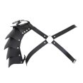 thumbnail image 1 of Qarigey Mens PU Leather X Adjustable Chest Half Costume Cosplay Harness Harness Body conjuntos de ropa, 1 of 1