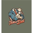 thumbnail image 2 of Full Time Dad Business Suit Adult Olive Long Sleeve Hoodie-3XL, 2 of 6