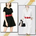 thumbnail image 5 of WHIPPY Women Elastic Wide Belt, Stretch Waist Belt for Dresses, 5 of 10