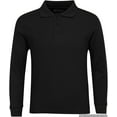 thumbnail image 1 of Premium Men Long Sleeve Polo Shirts – Stain Guard Polo Shirts for Men, 1 of 2