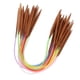 thumbnail image 2 of Multicolor Plastic Pipe Carbonized Double Annular Bamboo Sweater Needles(40 cm/15.7 in), 2 of 4